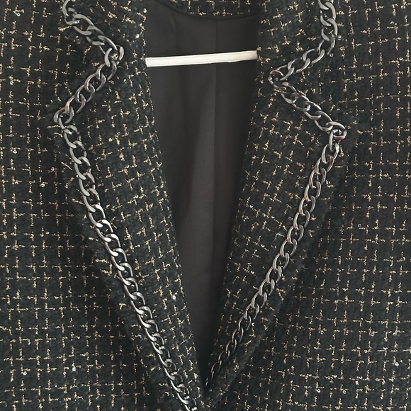 Alice + Olivia Shan Tweed Blazer in a Wool Blend - Picture 7 of 15